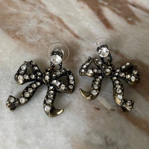 Betsey Johnson Jewelry - Betsey Johnson Bow Earrings